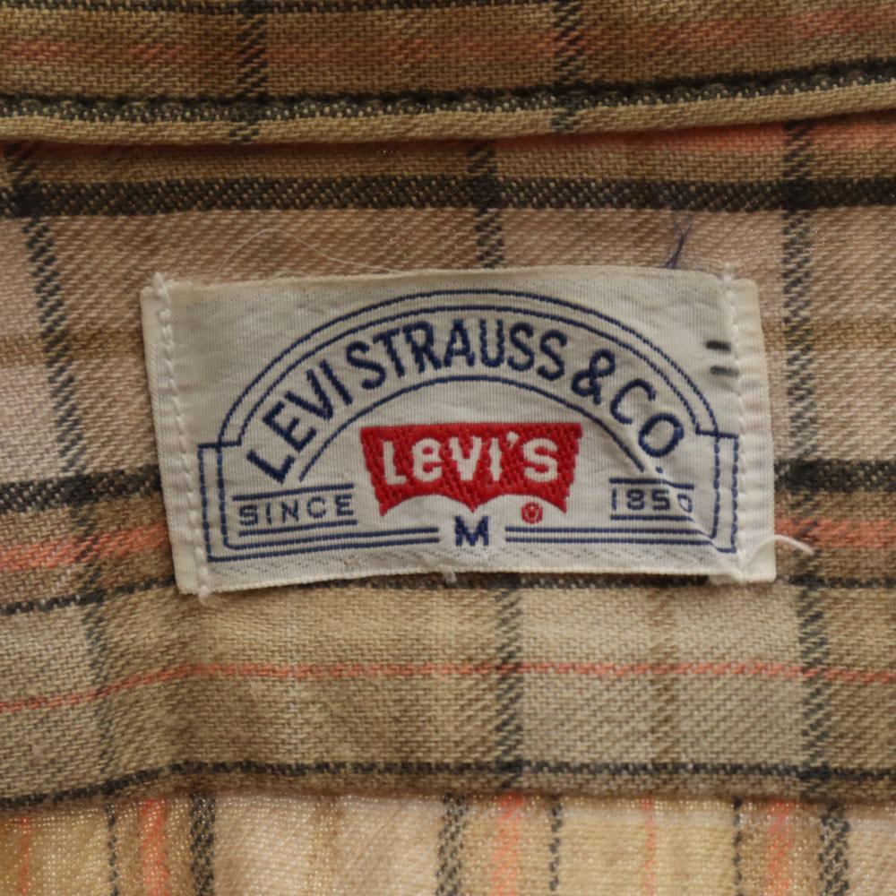 Levi's 70s 80s Made in Japan Vintage Check Pattern Long sleeve shirt M Men's Used