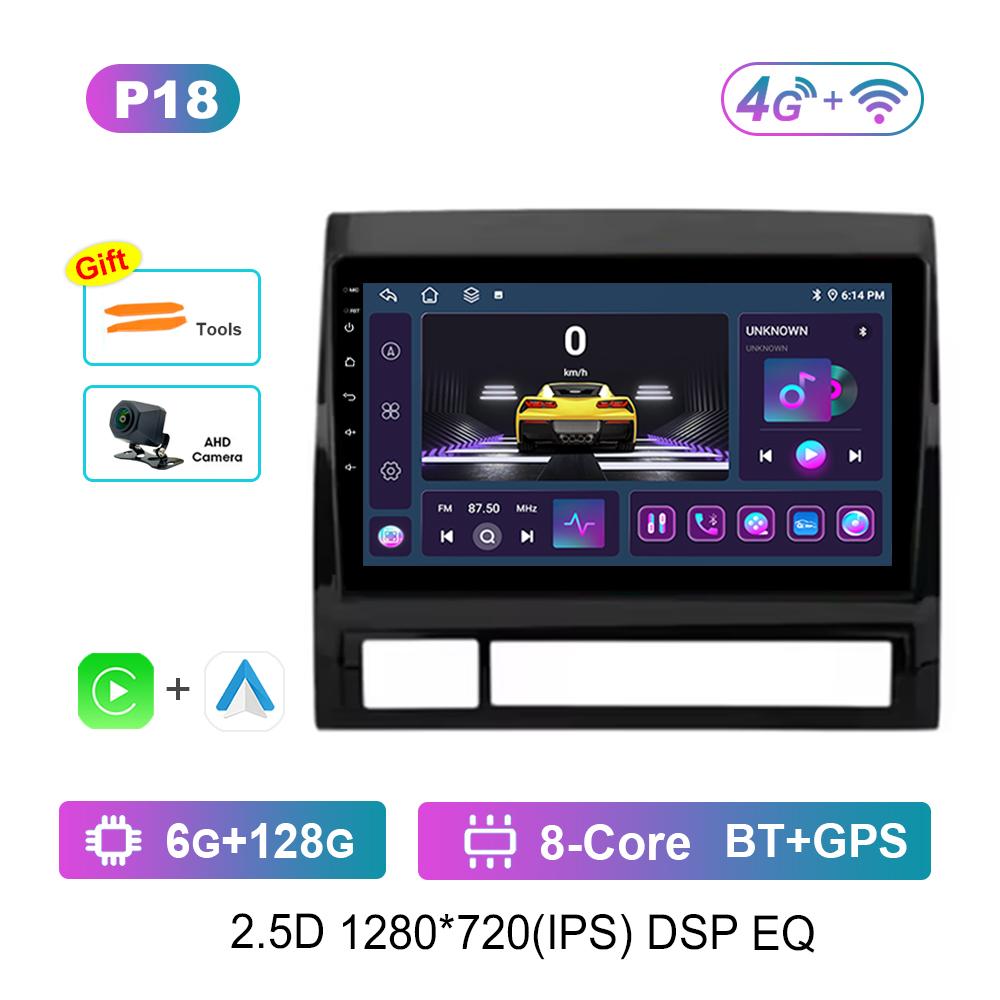 For Toyota Tacoma 2 N200 Hilux 2005 - 2015 Car Android Intelligent System DSP Stereo 4G Navi GPS WiFi IPS Touch Screen Bluetooth