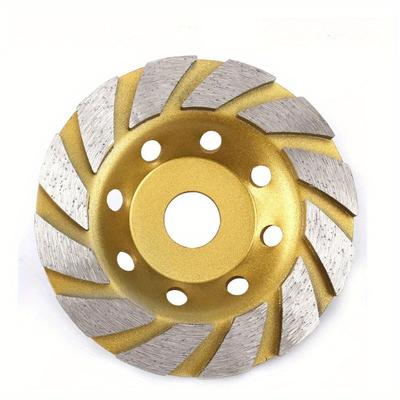 1 pz Disco diamantato segmentato da 125 mm Mola a tazza per molatura Cemento Ceramica Marmo Taglio per Smerigliatrice Angolare