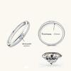 Simple   CopperVVS D Color Moissanite Finger Ring Women Engagement Wedding Rings Gold Plated Fine Jewelry