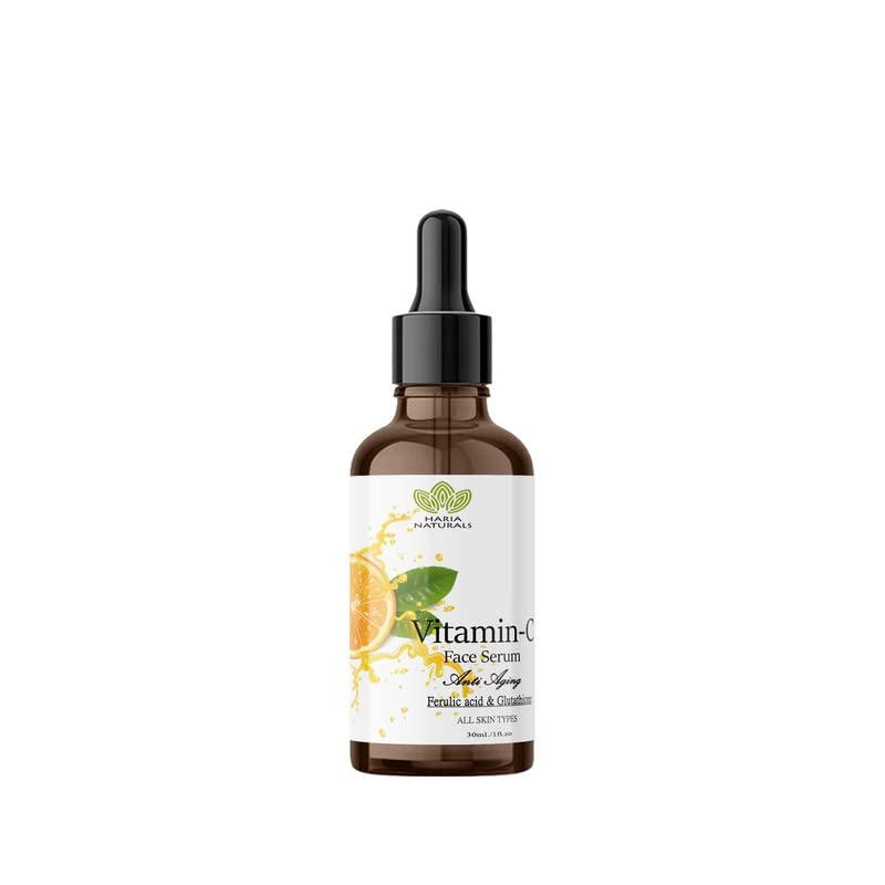 Haria Naturals Vitamin C Professional Skin Clearing Face Serum For Glowing Skin, Reduces Wrinkes, Fine Line 30ML
