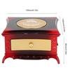 Dancing Girl Music Box Toy Jewelry Storage Box Gift Home Ornament Decoration (Red)