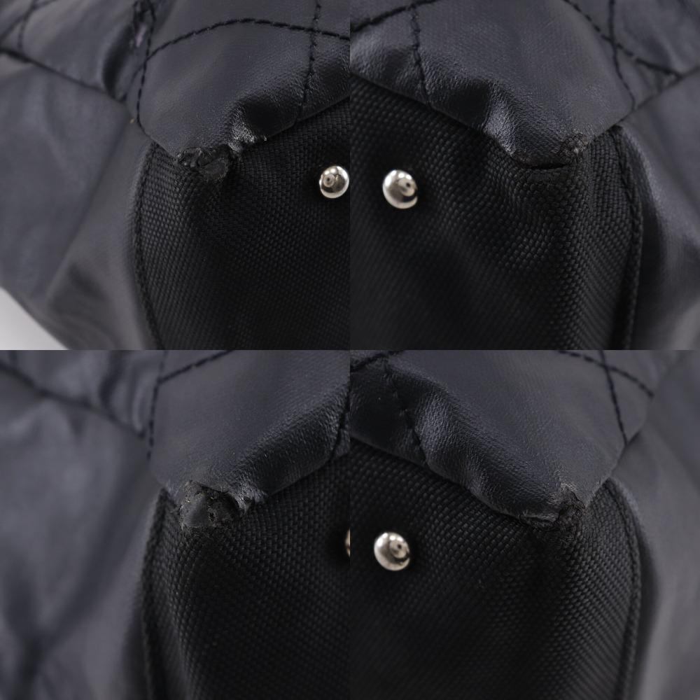 CHANEL Paris Biarritz Tote MM Handbag A34209 black PVC Women Used