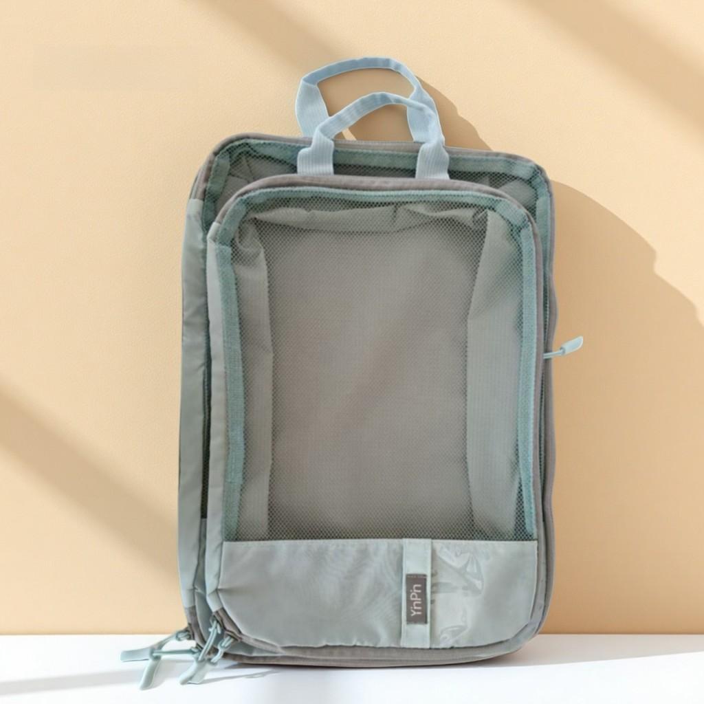 Mesh Expandable Travel Packing Bags For Clothes And Toiletries In Luggage Storage