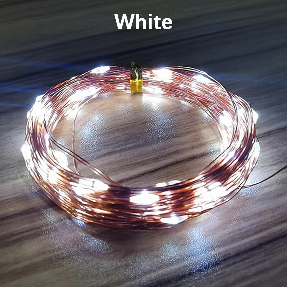 USB Powered String Light, 1-10m White/Warm White/Multi-Color Fairy String Lights for Wedding Party Christmas Festival Decor