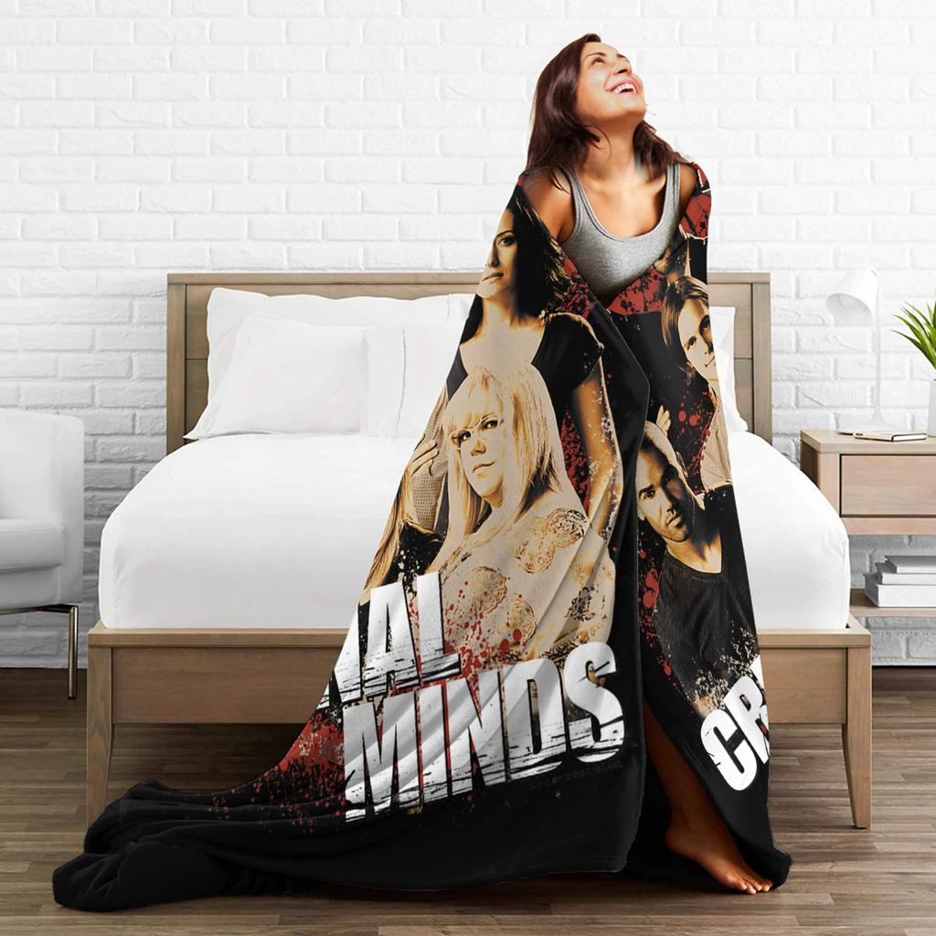 Criminal Minds Solution Lies Within Fleece Throw Blanket TV Show Blankets for Sofa Bedspread Super Warm Outdoor Multifunction