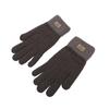 Gants d'hiver chauds et épais pour femmes et hommes, mitaines tricotées extensibles, gants à doigts complets, gants doubles de couleur assortie