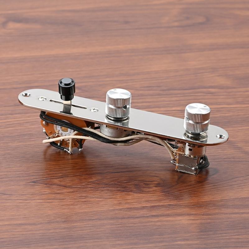 3 Way Guitar Control Plate Assembly Wired Loaded Prewired Guitar Switch Control Plate Musical Instrument Accessories