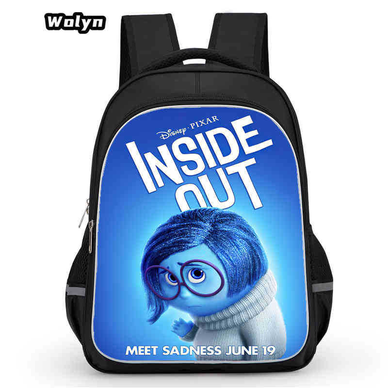 Mind Secret Service 2Ide Out Simple Cute Backpack Student School Bag Backpack
