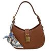 New High-end Light Luxury Cowhide Leather Lock Armpit Dumpling Bag Handbag Shoulder Bag Women's Bag