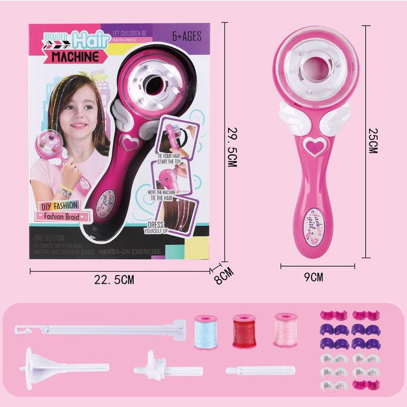 Children S Magic Hair Braid Modeling Toy Set Girl Tie Hair Creative Makeup Automatic Hair Braid Braiding Electric Diy Tools