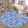 1pc S-Stitch1 Carpet, Round Rug, Comfortable, Suitable for Entryways, Living Rooms, Office, And Bedrooms, Christmas Decoration