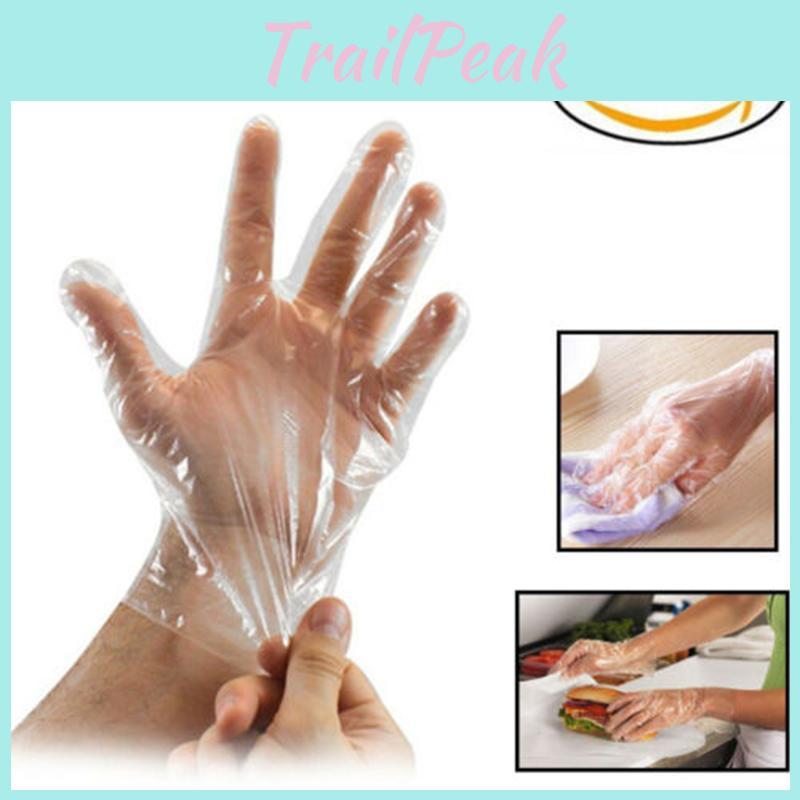 Disposable Gloves Food Grade Transparent Film Cover Thickened Kitchen Takeaway