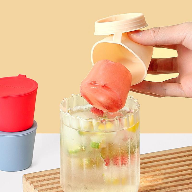 3 шт./набір Силіконова форма для кубиків льоду Швидко заморожуйте Силіконовий льдогенератор Крижана чашка Креативне відро для льоду Циліндр для льоду Віскі Пивовар