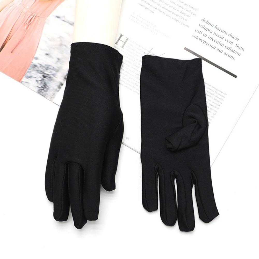 Summer Sunscreen Gloves Women Spring and Autumn Thin Electric Car Riding Etiquette Elastic Jewelry Lace UV Protection