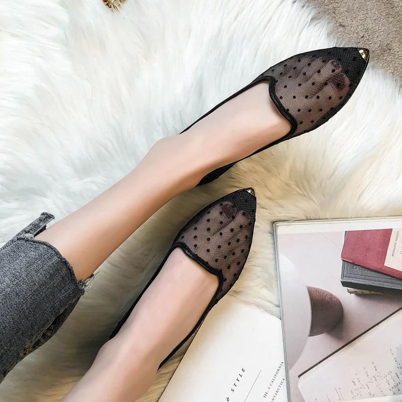 Fashion Ladies Footwear Low Heel Elegant Sexy Pointed Toe Slip On Promotion Spring 2025 Trend Offer Beau Today Social Women's Flat Shoes