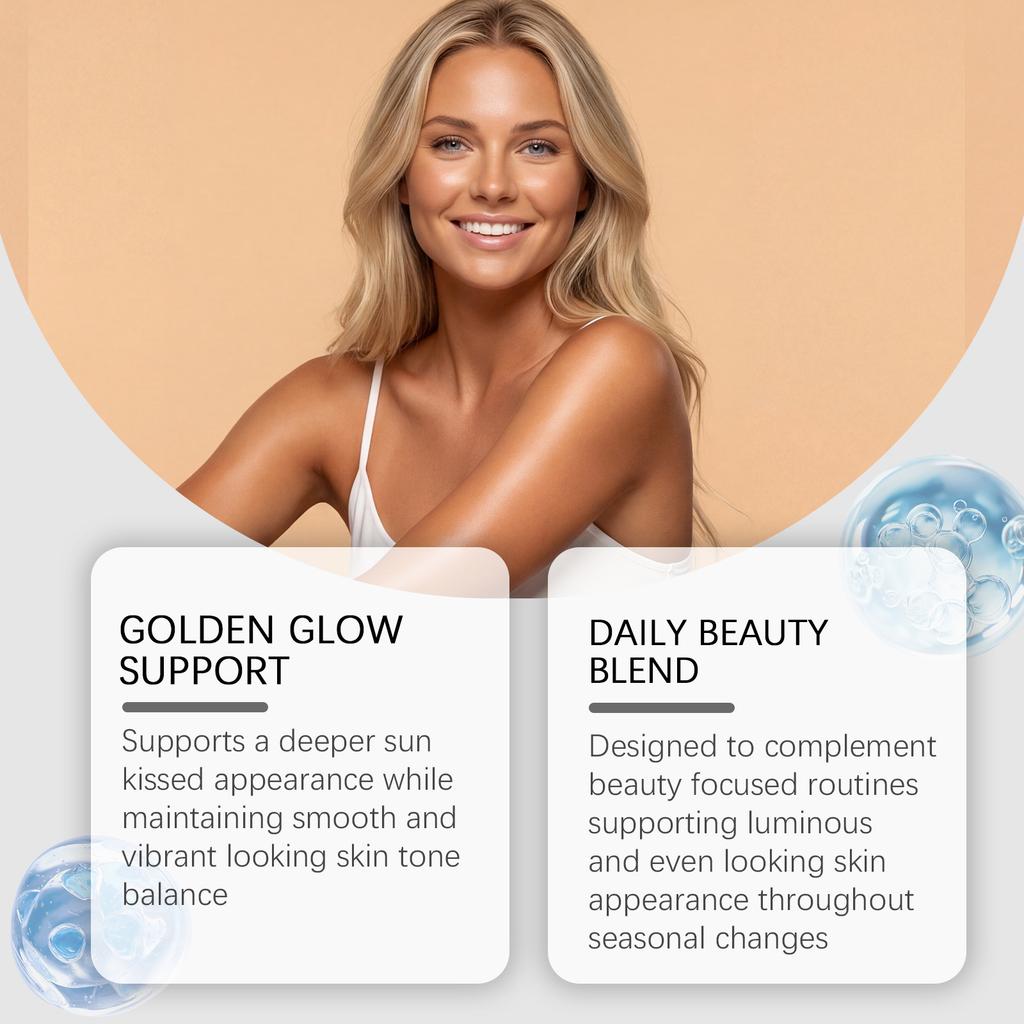 Natural Tan Booster Drops Gentle Skin Care Summer Body Glow Enhancer Radiant Complexion Drops 30ml
