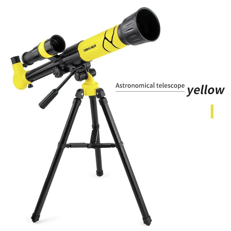 Kids STEM Telescope with 3 Eyepieces Science Experiment Teaching Portable Astronomy Telescope Toys for Children Birthday Gifts
