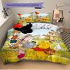 Set Lenzuola 3 Pezzi Winnie the Pooh e Amici (1 Copripiumino + 2 Federe, Senza Imbottiture) D092