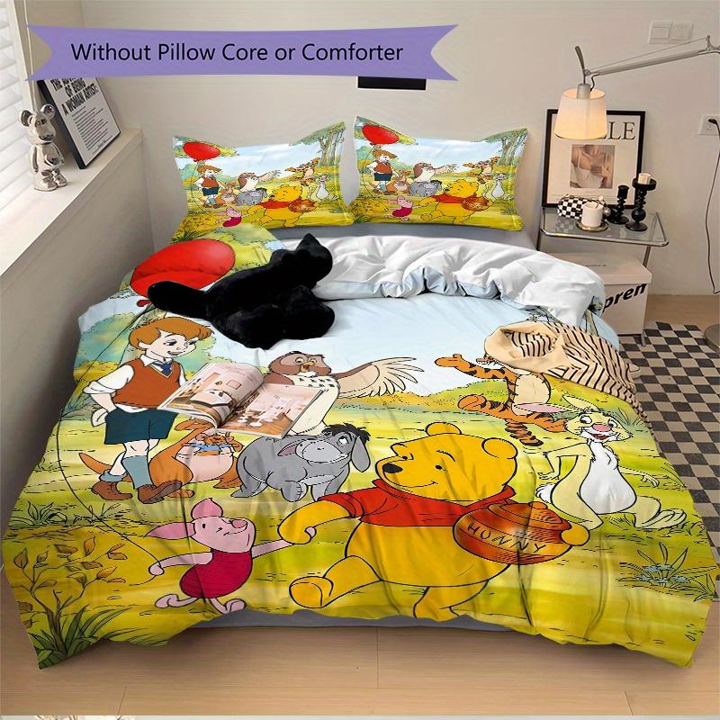 

3 шт. Комплект постельного белья с принтом Винни-Пух и друзья (1 Пододеяльник + 2 Наволочки, Без Наполнителей) D092 135x200cm