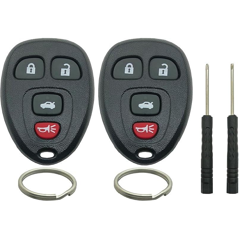 Key Fob Shell Case Replacement Fits for Chevy Silverado Avalanche Equinox Express Traverse GMC Yukon Sierra 1500 2500 3500 HD Acadia 2007 2008 2009