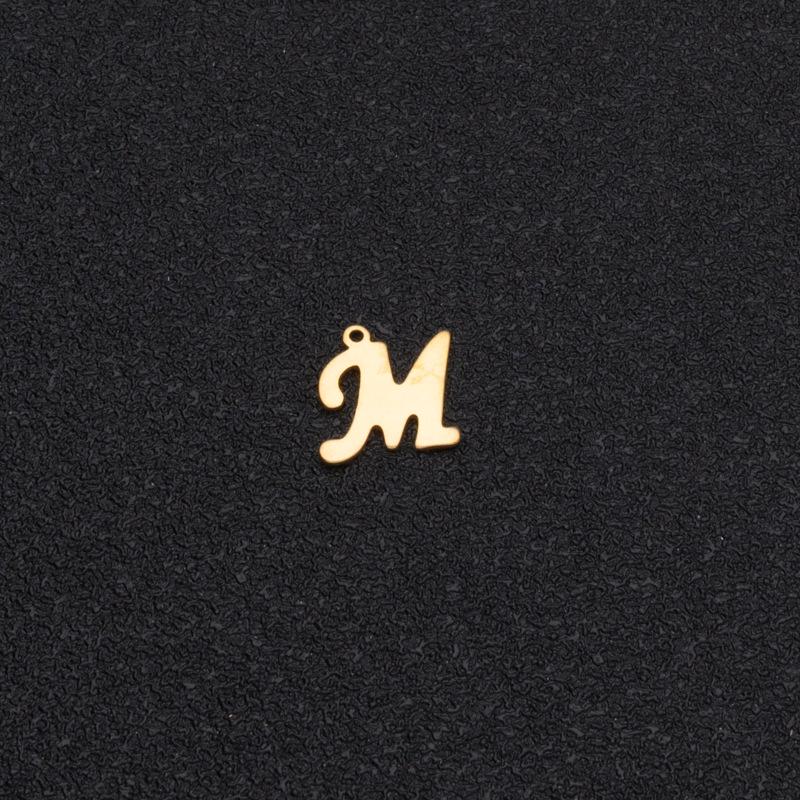 Custom Stainless Steel A-Z Letter Charms - Fade-Resistant DIY Pendants
