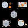 Silicone Baking Mould Set For Halloween Cake Decor Featuring Star Moon Pumpkin Bat Design Food Grade Reusable Easy Release