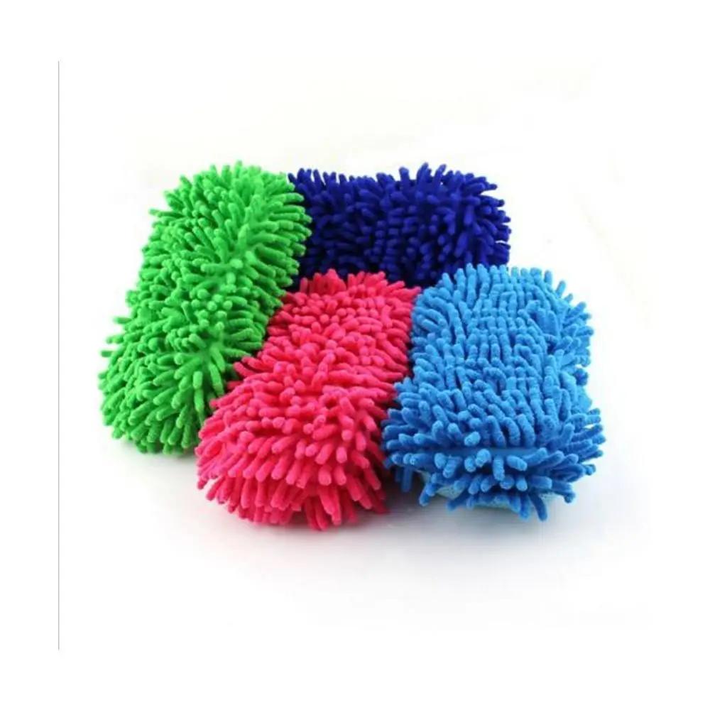 

Cleaning Brush Tools Microfiber Sponge Product Cloth Towel Wash Gloves Car Wash Brus