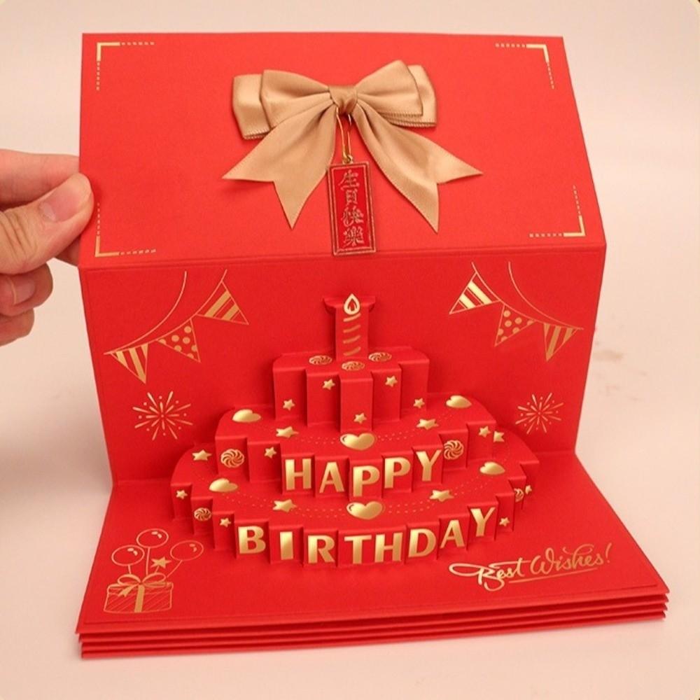 Best Wishes Red Envelope Card 6/8/10 Slots Lucky Money Envelope Creative Money Bag  New Year Gifts