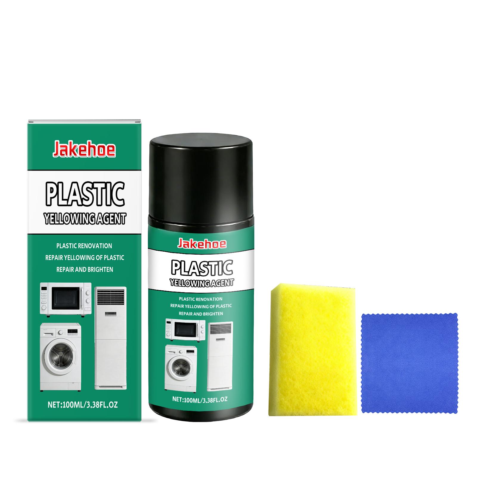 

Plastic Parts Yellowing Cleaner Clear Stains Repair Yellowing Plastic Renovation Brightening Household Appliances Car Light Care 100ml Boxed