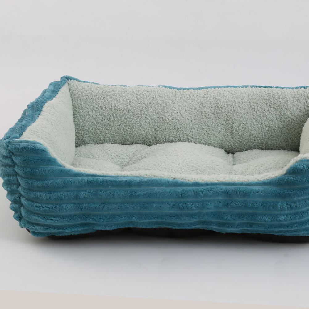

Square Dog Pet Bed - Soft Plush Candy Color Dog Cat Nest for Small Breeds (Teddy, Pomeranian) S (45X35CM) зелений