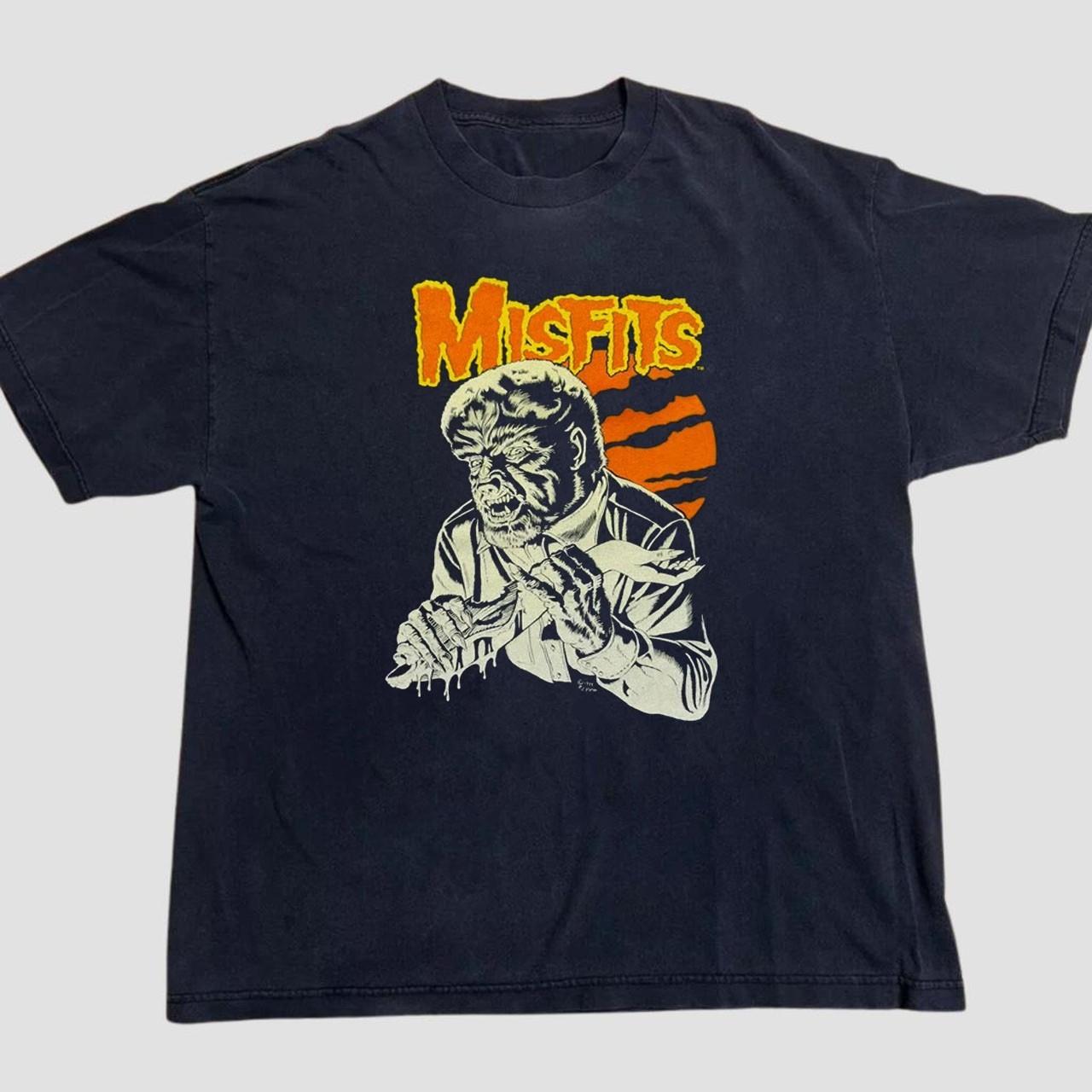 MISFITS rock band classic black short sleeve t-shirt S-5XL QT7939 XXXXL