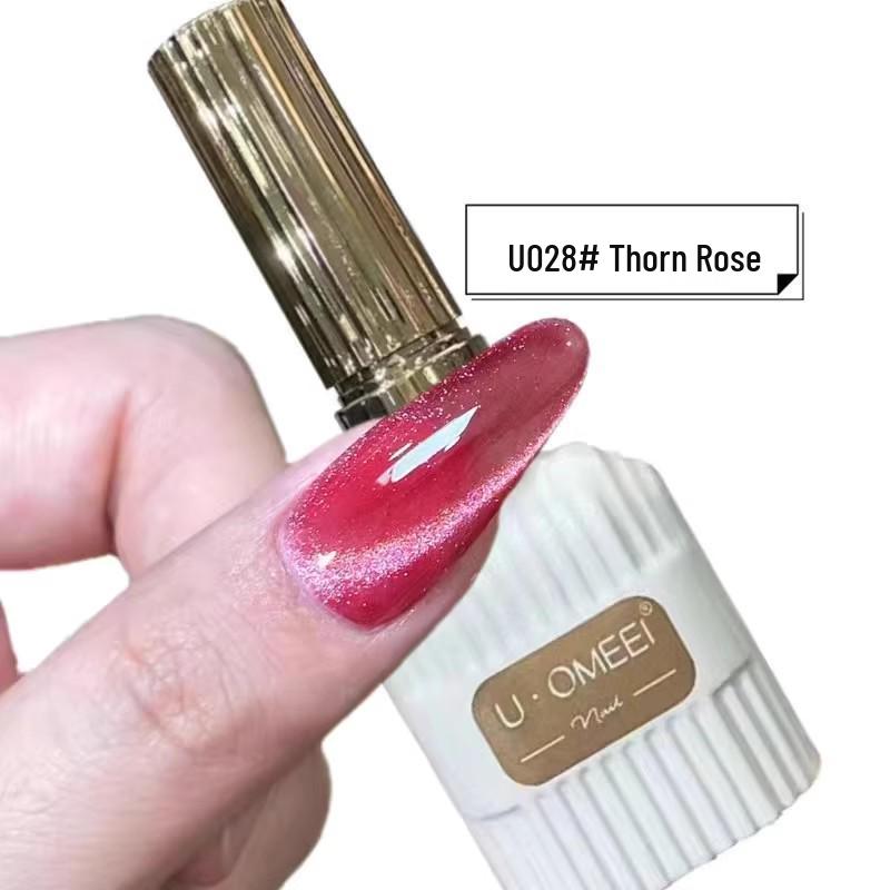 36-Color Crystal Cat Eye Gel Set with Dopamine-Inspired Pitaya Ice Red