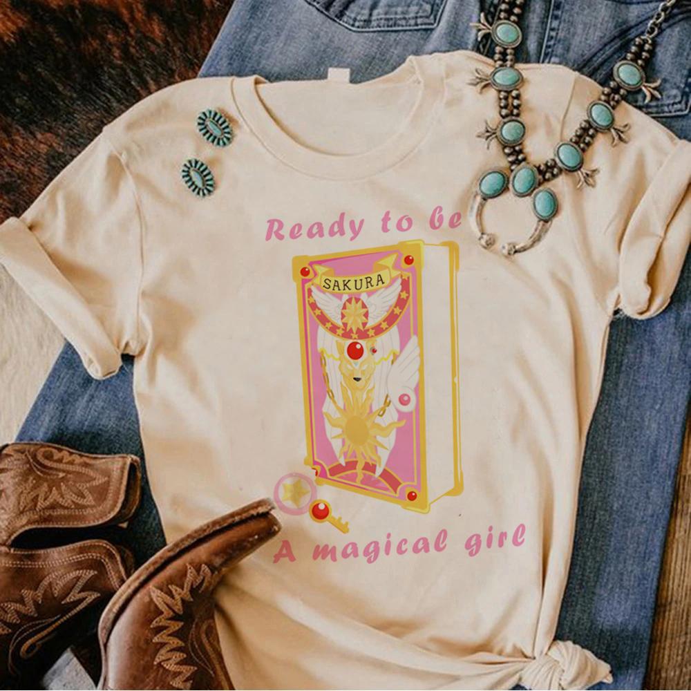 Cardcaptor Sakura tshirts Women designer tshirt female Japanese Unisexga y2k clothes