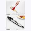 Zhizhou Stainless Steel Silicone Food Tongs
