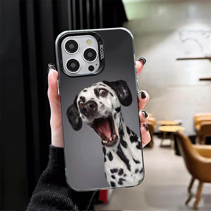Dalmatian Cute Dog Soft Phone Case for iPhone 15 16 17 Pro Max 17Air 16E 14 Plus 13 12 Mini Shockproof Cover Back Shell