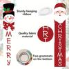 New Snowman Christmas Couplet Hanging Cloth Banner Party Decoration Background Cloth Flag Cloth