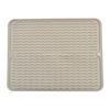 Heat-Insulating Non-Slip Rubber Kitchen Placemat and Drain Mat with Wavy Grooves, Waterproof Design