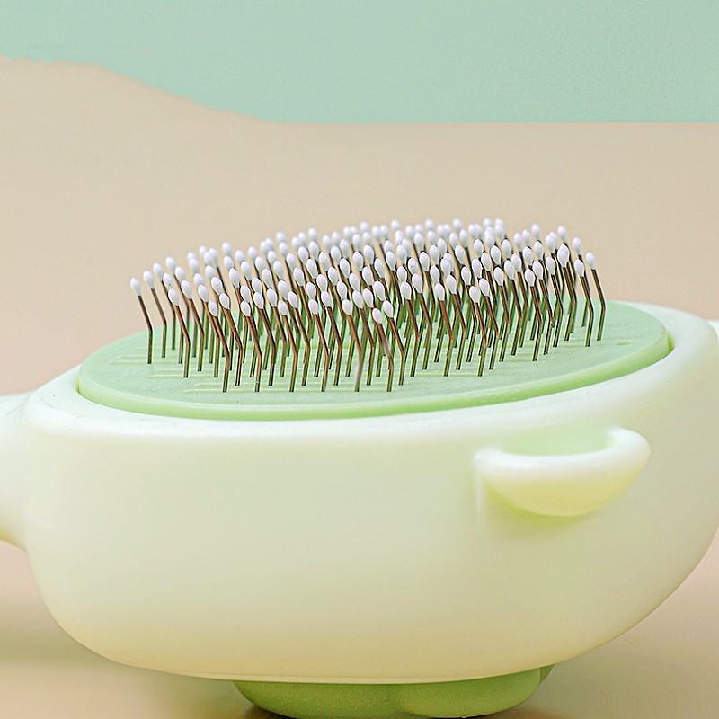 Dog Comb Self Cleaning Dogs Brush One-click Pet Hair Remover Comb Dog Grooming Massage Cat Brush No Hurt Dogs Combs Pet Supplies