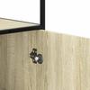 Highboard Sonoma Oak 35.5 x 35 x 139 cm Wood Based Panel & Metal