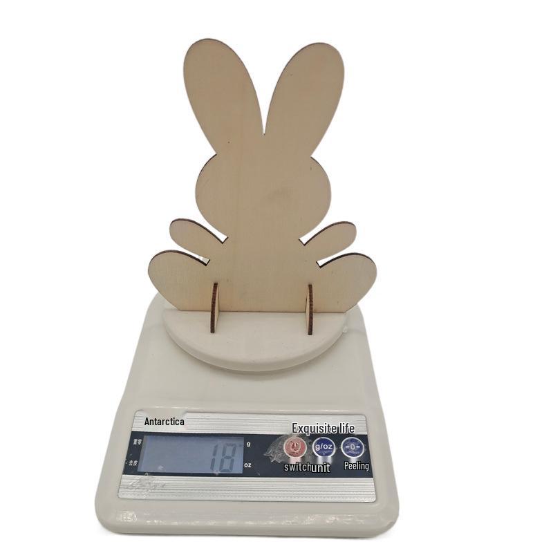 Пасхальный Заяц 3D Лазерная Гравировка Деревянные Украшения