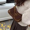2025 autumn and winter new fashion retro matte shoulder bag women's niche high-end versatile underarm bag messenger bag