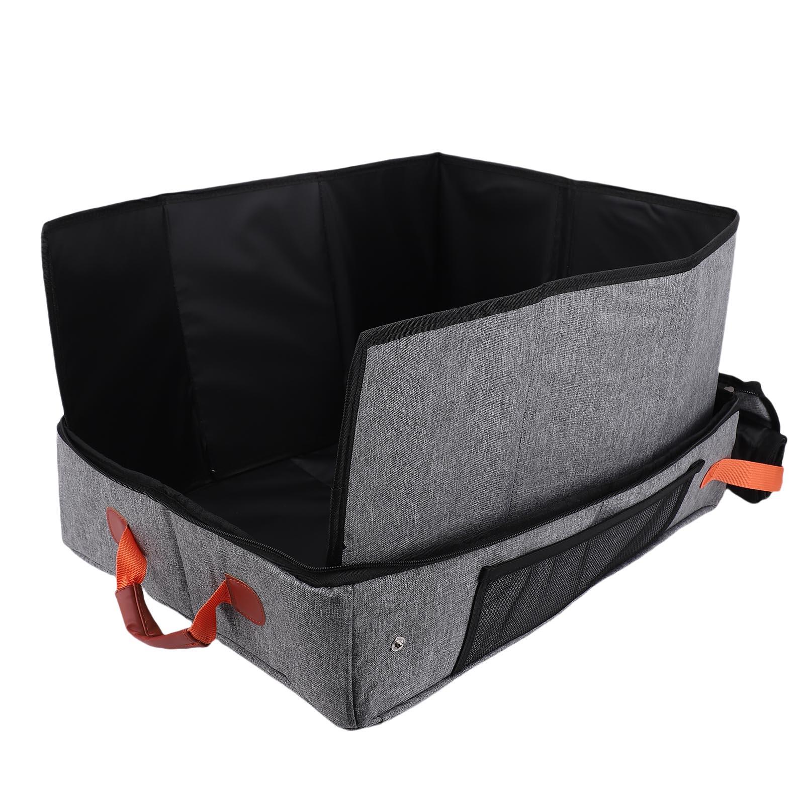 

Cat Travel Litter Box Waterproofing Portable Collapsible Cat Litter Carrier with High Sided Walls Leakproof for Car