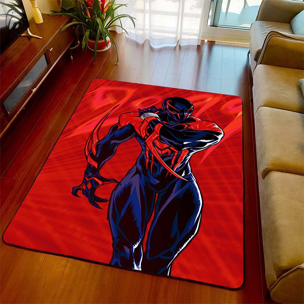 Super Hero Spiderman Area Rug Soft Polyester Non-Slip Floor Carpet Home Living Room Bedroom Decor -QJY