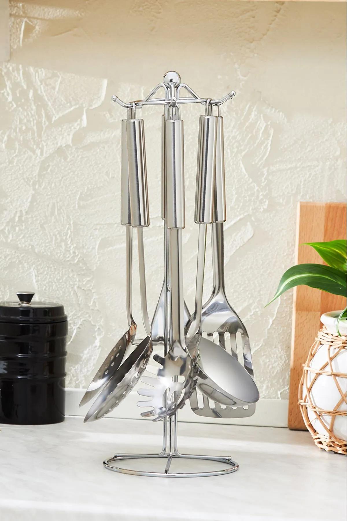 

Сервировочный набор из 7 предметов Karaca Apricot Chef с подставкой