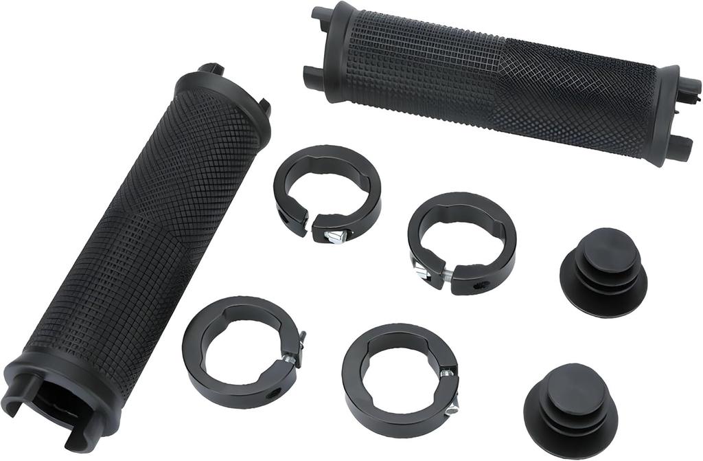 Bike Handlebar Grips, Single Lock On Bicycle Handle Bar, for BMX, Mountain, MTB, Beach Cruiser, Scooter, Folding Bike, Soft Non-