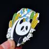 Custom Enamel Epoxy Anniversary Metal Brooch Badge