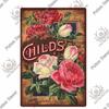 Putuo Decor Flower Vintage Tin Sign Plaque Metal  Retro Wall Art Poster for Garden Living Room Club Decoration
