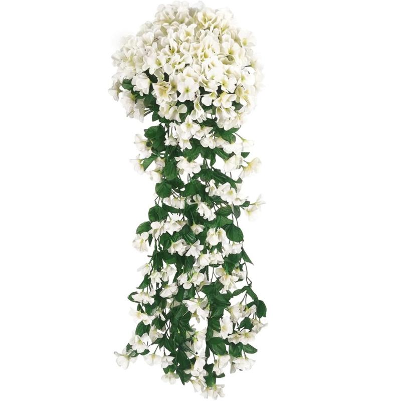 Realistic Silk Plastic Violets Wall Mounted Floral Display Maintenance Frees Indoor Decorative Flower Accessory