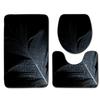 3D Feather Bathroom Toilet Three-Piece Floor Mat Door Mat Bathroom Carpet